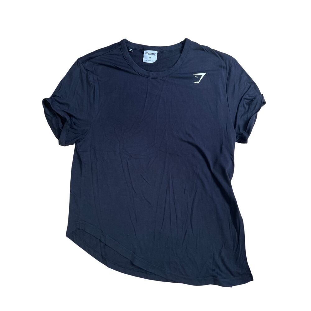 Gymshark Black Asymmetrical Women Medium T-Shirt